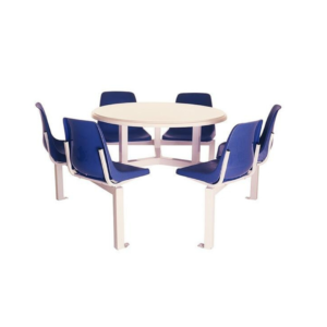 Fibreglass Canteen Unit – Polyshell 6 Seater Round