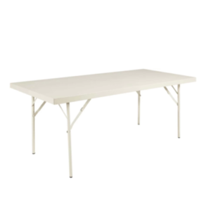 Heavy Duty Steel Trestle Table - Ivory