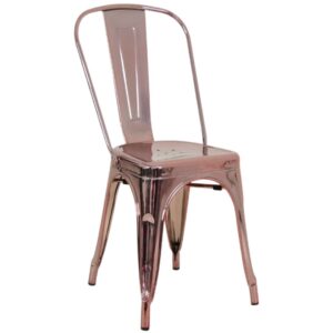 Rose Gold - Replica Tolix Cafe Chair