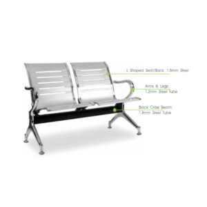 Public 2 Seater - Sliver