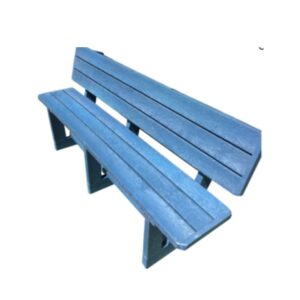 Recycled Bench with Backrest